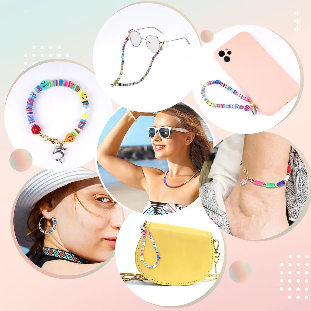 Matériel de création bijoux DIY - Kit perles 4800 pièces pour bracelets - 4