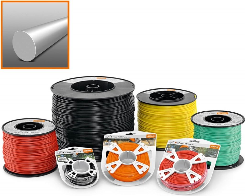 Stihl Schneidedraht Rund Orange 2.4 MM 253 Meter Produktbild 5