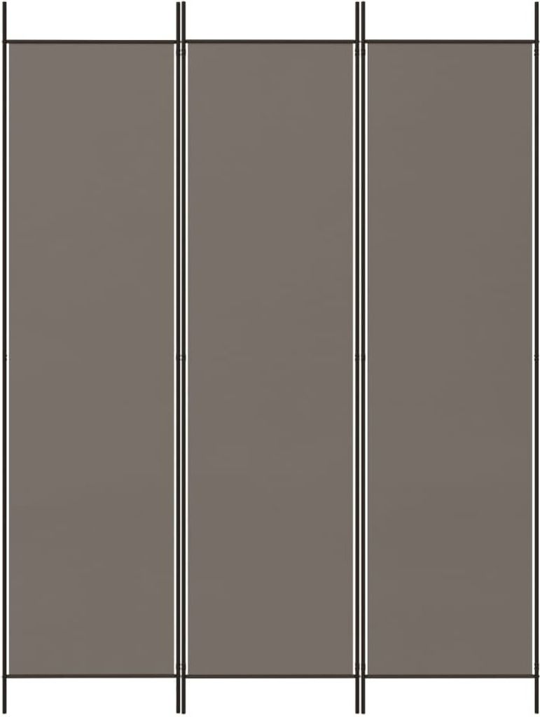 Langlebige 3-tlg. Paravent Anthrazit 150x200cm Stoff - Paravents Möbel486592 - Paravents