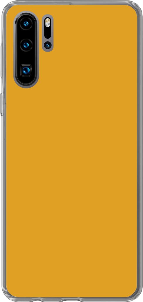 MuchoWow Handyhülle Schutzhülle Hülle für Telefoonhoesje Huawei P30 Pro Ockergelb - Herbst - Interieur Silikon Softcase Handy Hülle - Schutz...