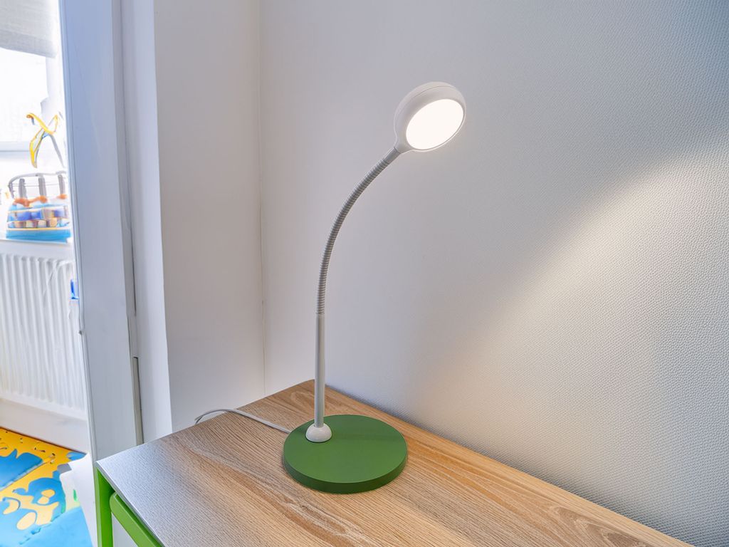 Tisch-Leselampe Grün, Höhe 43cm