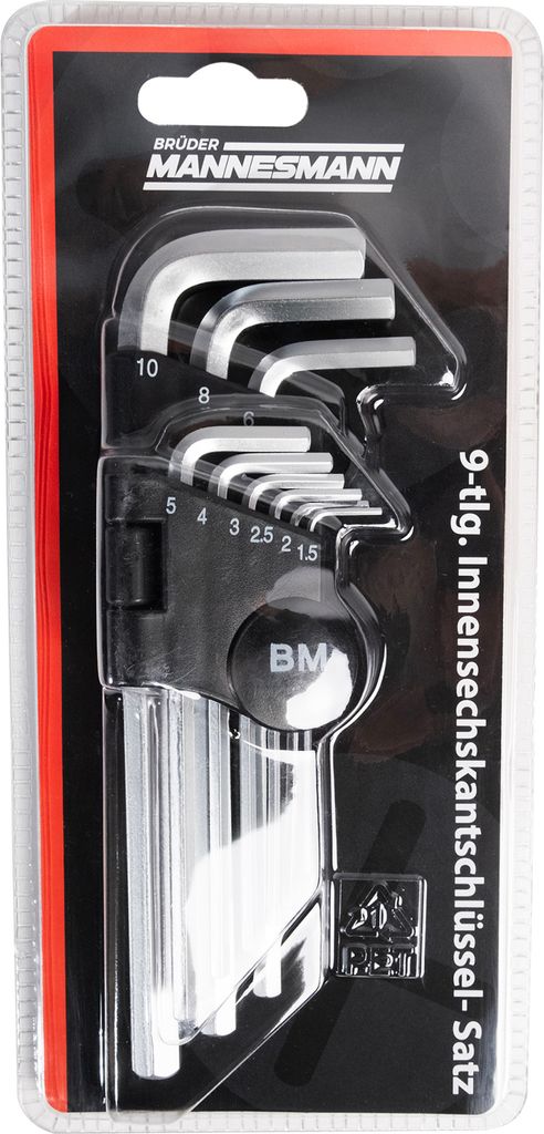 BRÜDER MANNESMANN Innensechskant M18171 9tlg. Produktbild 