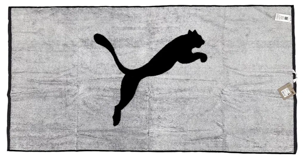 Serviette Puma Noire 70x140cm - Coton Absorbant et Séchage Très Rapide - 2
