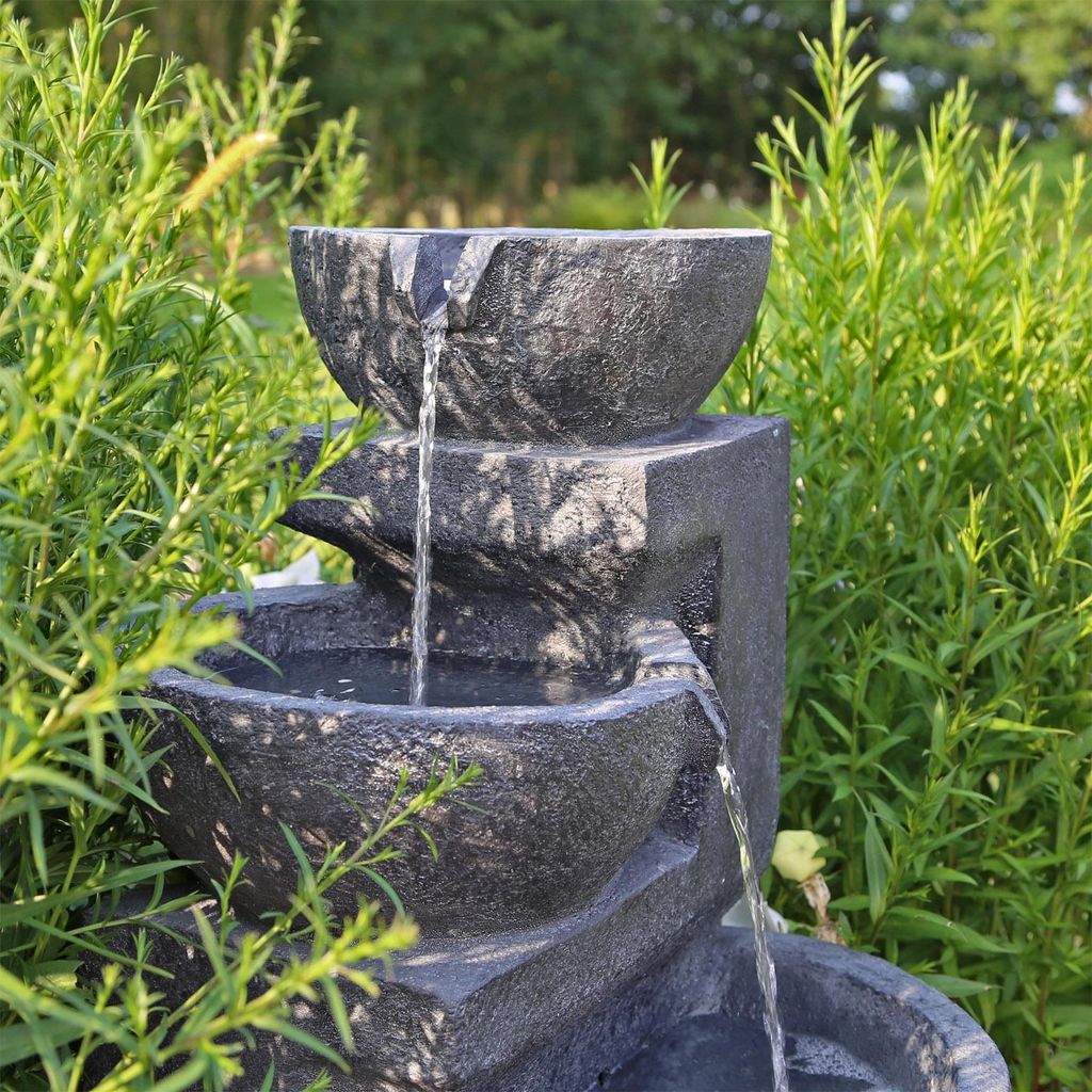 CLGarden Solar Springbrunnen NSP12 mit Akku und LED Produktbild 4