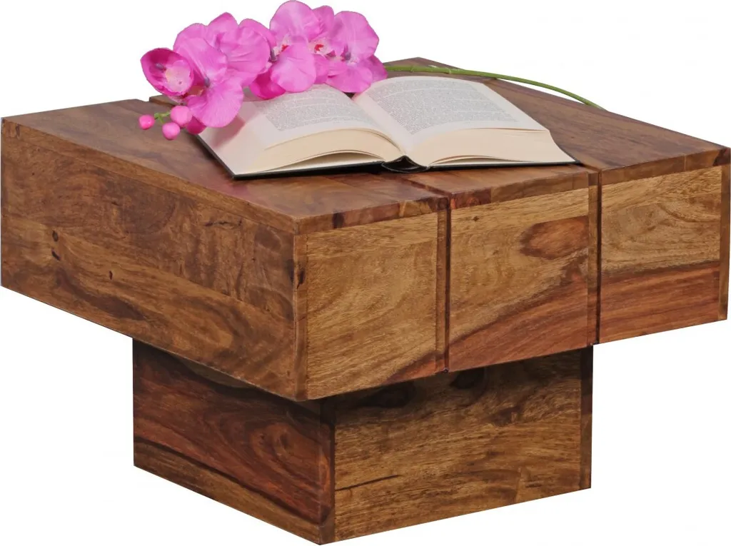 Petite table basse robuste en bois massif pour petits espaces WL1.755 - 10