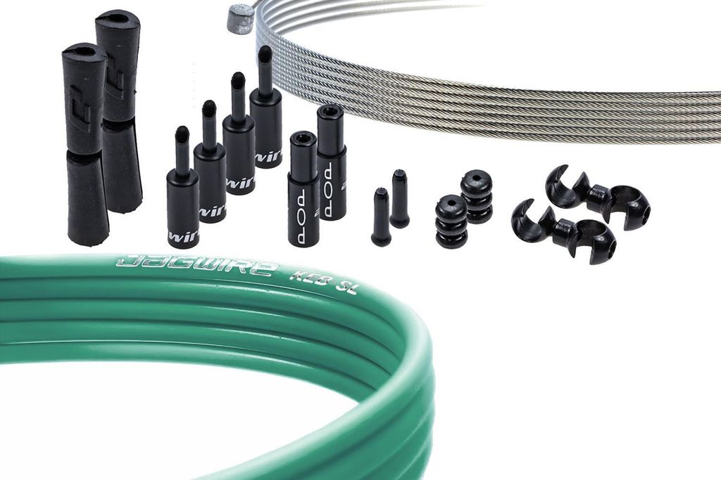 JAGWIRE Mountain Pro Brake Kit PCK408 Bremszug Set Aussenhülle Innenzug Türkis