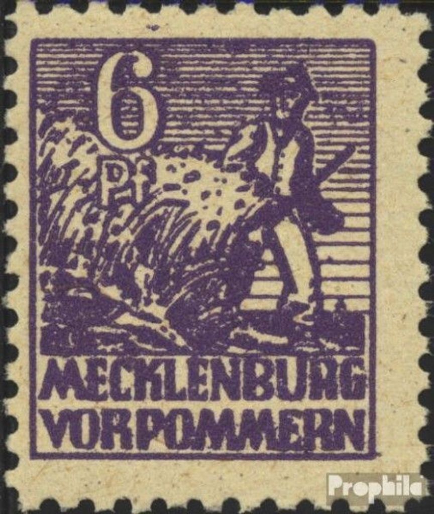 Briefmarken Sowjetische Zone (All.Bes.) 1945 Mi 33y d gestempelt Abschiedsserie