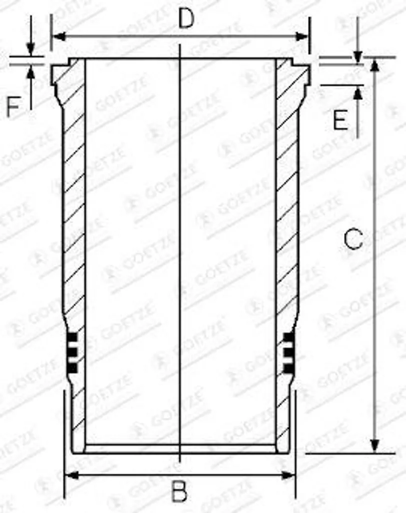 Soluzione Compressione Motore: Boccola Cilindro GOETZE 15-260040-00