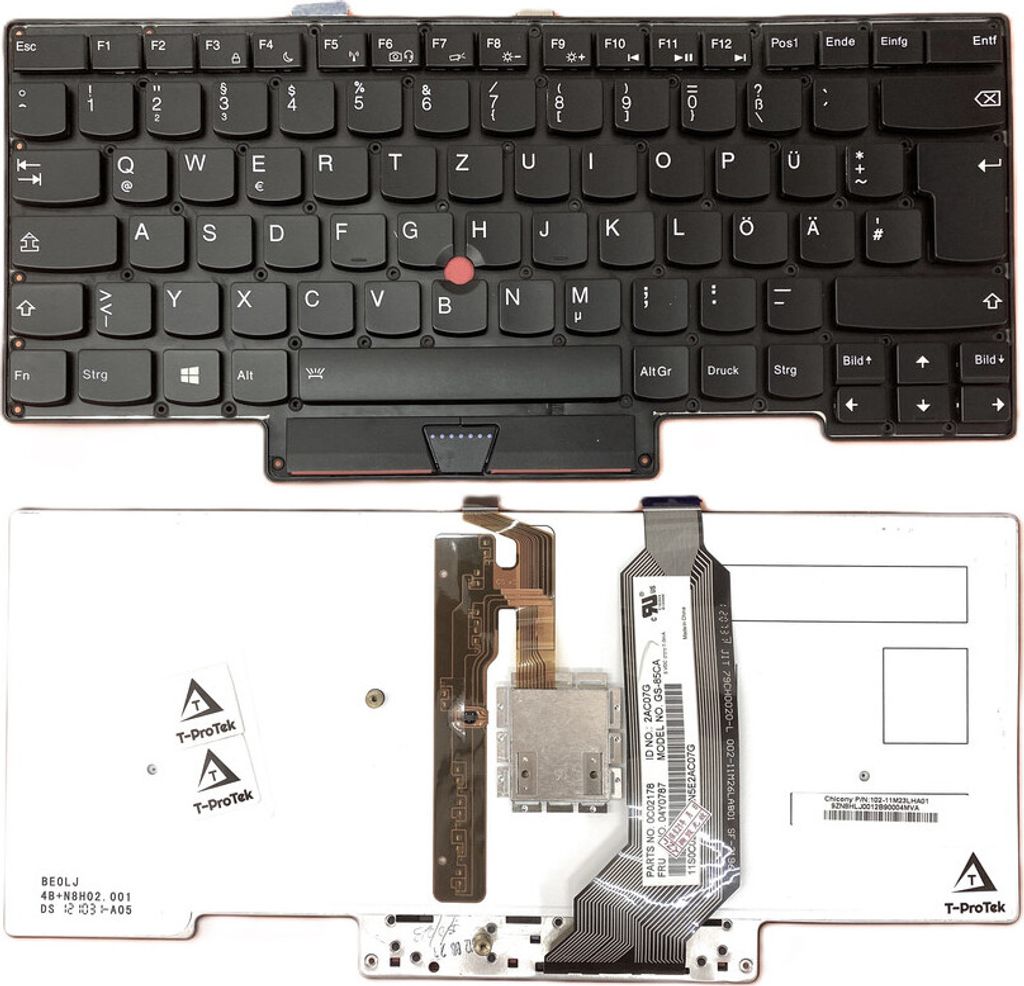 DEUTSCHE - Tastatur Keyboard mit Beleuchtung kompatibel für BEOLJ P/N: 4B+N8H02.001