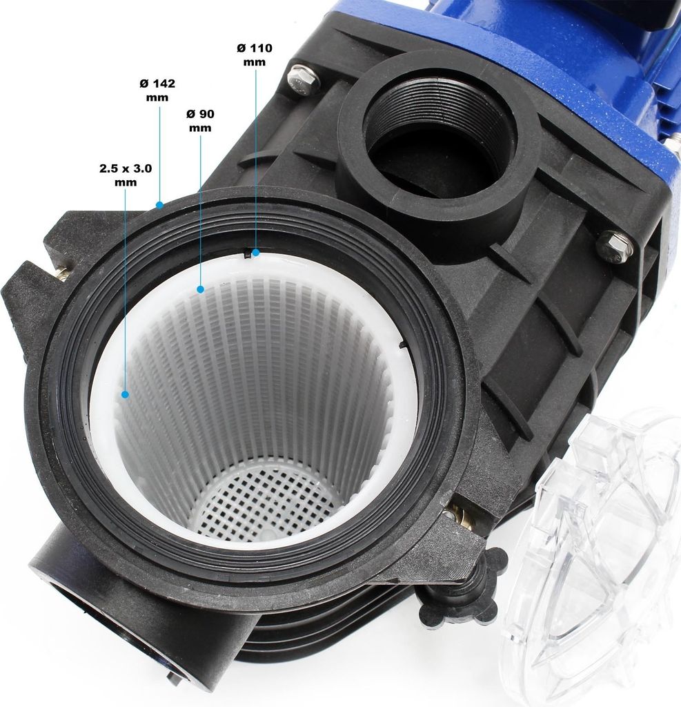 Pool Pumpe 34800 l/h 3000 W Schwimmbadpumpe Filterpumpe Produktbild 7