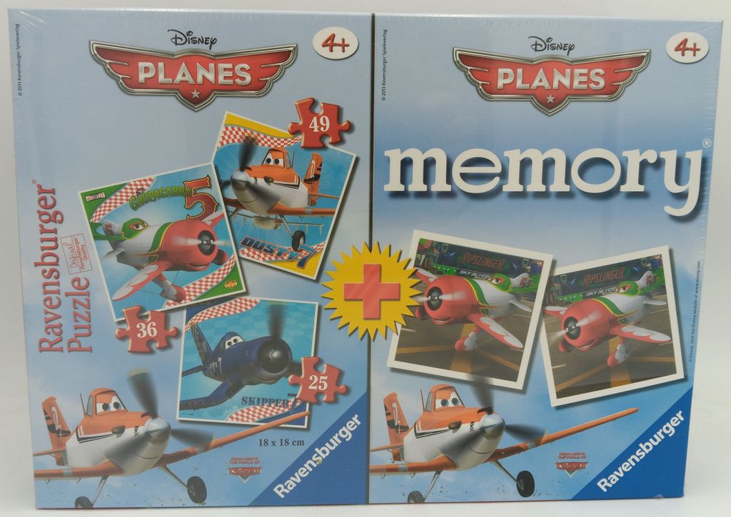 Ravensburger 22272 Disney PLANES Memory + Puzzle 49 + 36 + 25 Teile