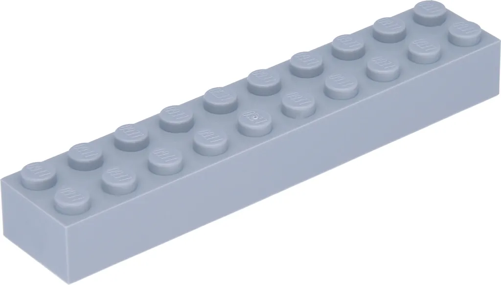 Lego gris clair 2x10 brique 3006 : idéal pour vos murs et fondations