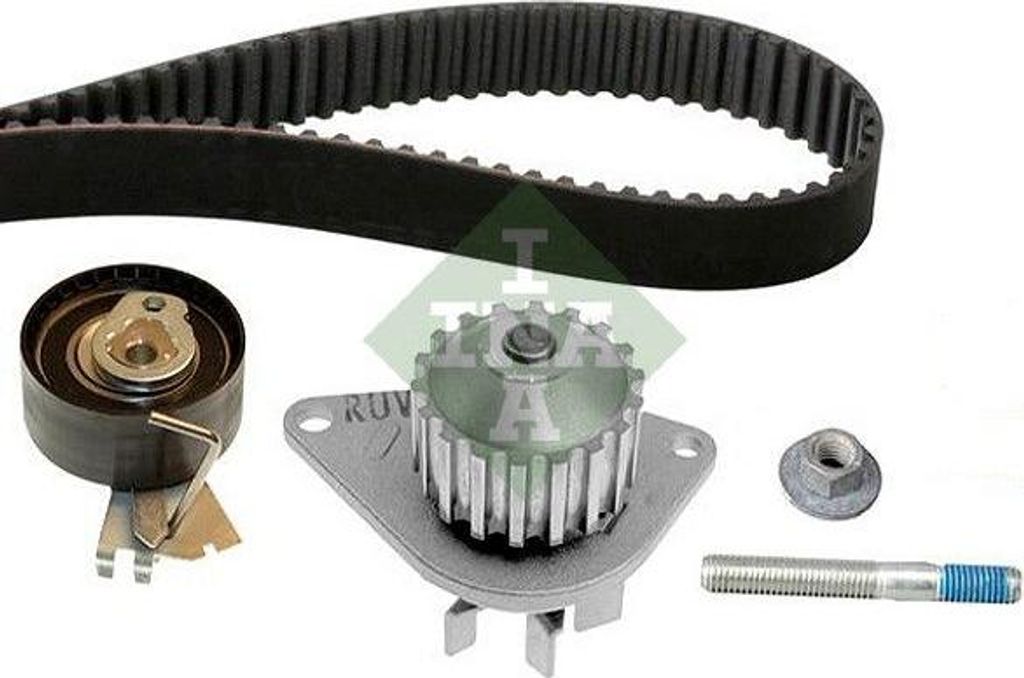 INA 530 0334 30 Wasserpumpe + Zahnriemensatz OE 0816F0 kompatibel mit Partner, 206, 106, Saxo, C3, C2, Berlingo
