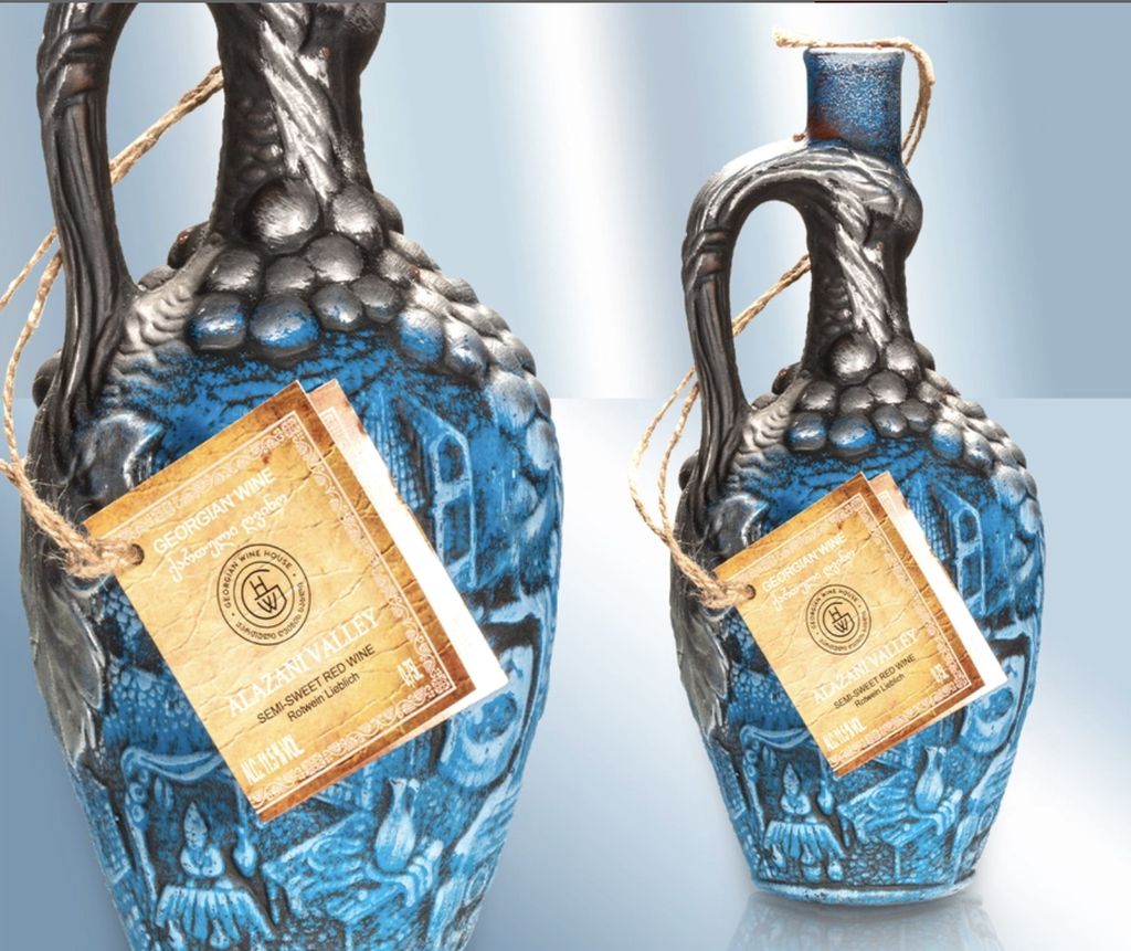 Rotwein aus Georgien Alazani Valley Keramik in Produktbild 
