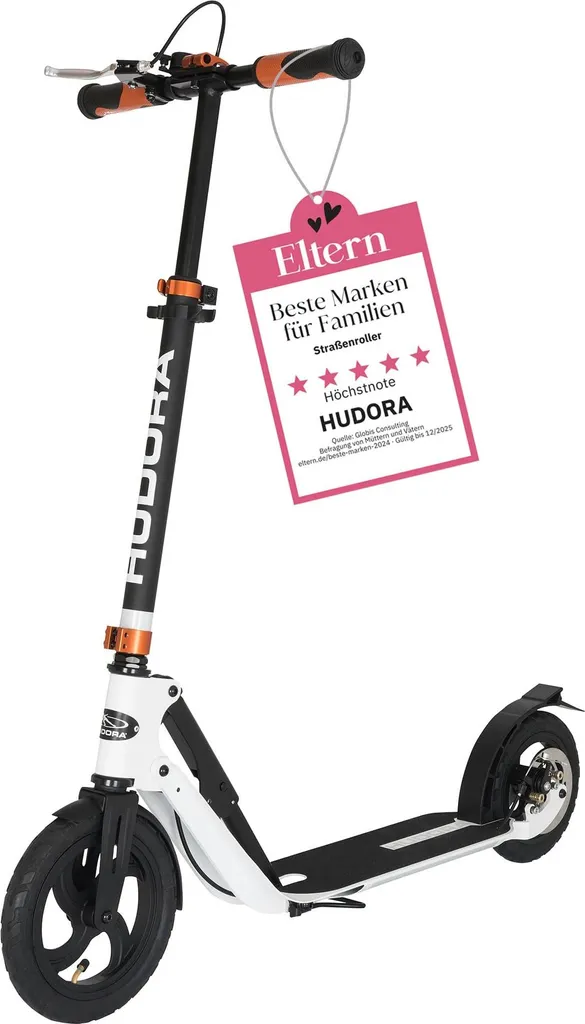 Trottinette urbaine adulte HUDORA Big Wheel Air 230 pour trajets pro