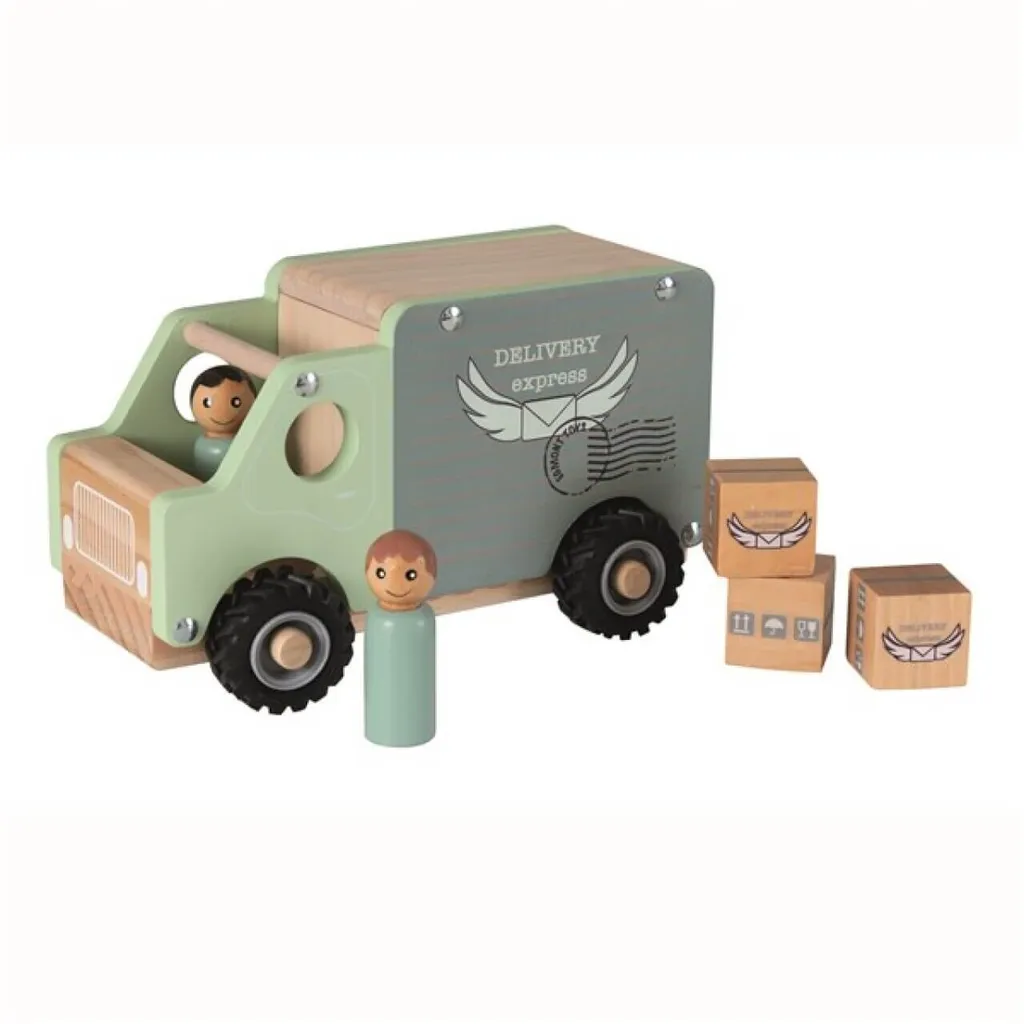 Camion en bois pour transporter des jouets et blocs Egmont Toys 3 ans