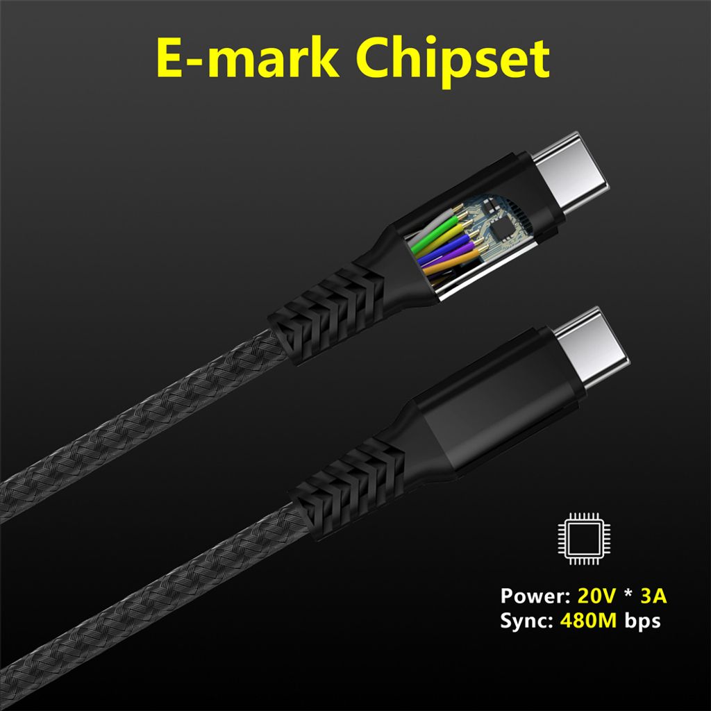 BOT USB C auf USB C Datenkabel, 1,3 m