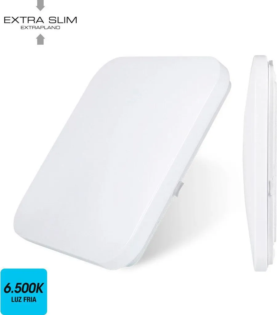 Dalle LED 24W Extra-plate 6500K EDM Éclairage Puissant 37,5x37,5 cm