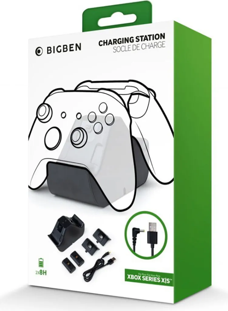 Chargeur double manette Xbox Series X et S noir avec socle de rangement