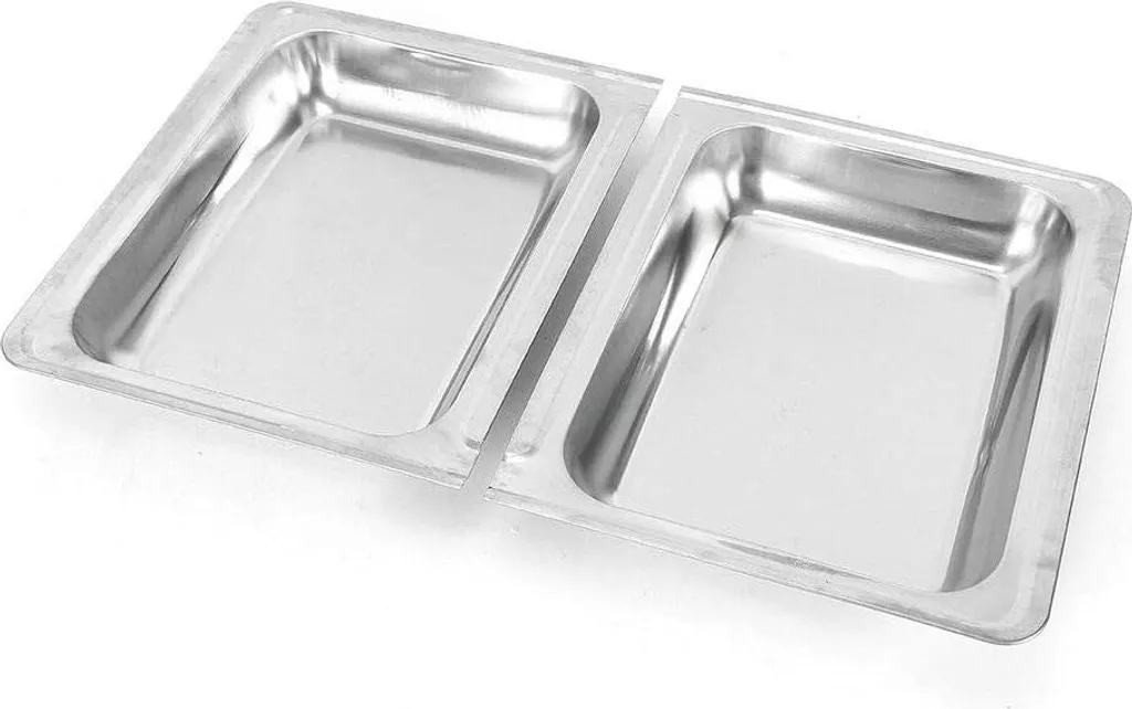 Chauffe-Plat Professionnel de Buffet avec Support Pâte à Brûler Inox Carré