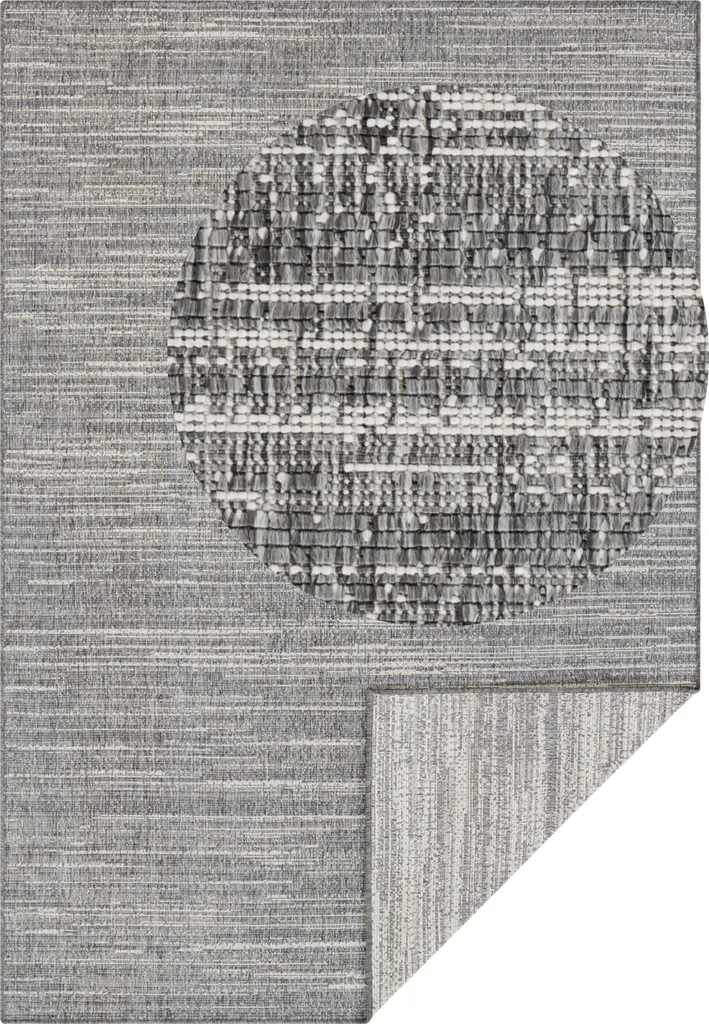 Tapis de Salon et Terrasse Réversible Argent Gemini Elle Decoration
