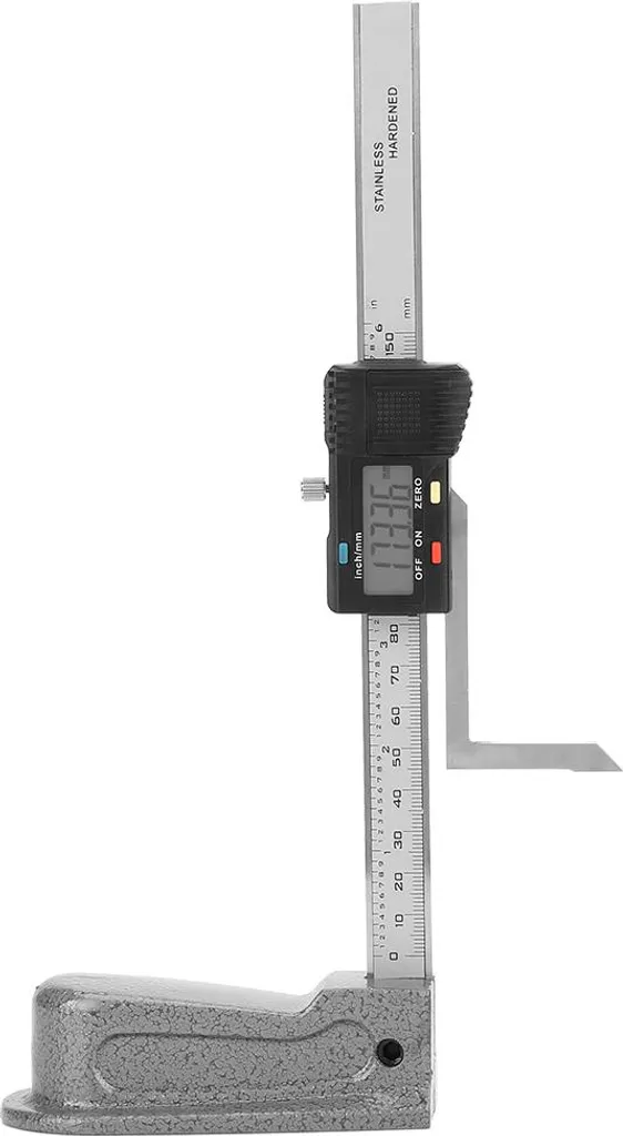 Jauge numérique pour réglage de hauteur et profondeur - Inox 150mm