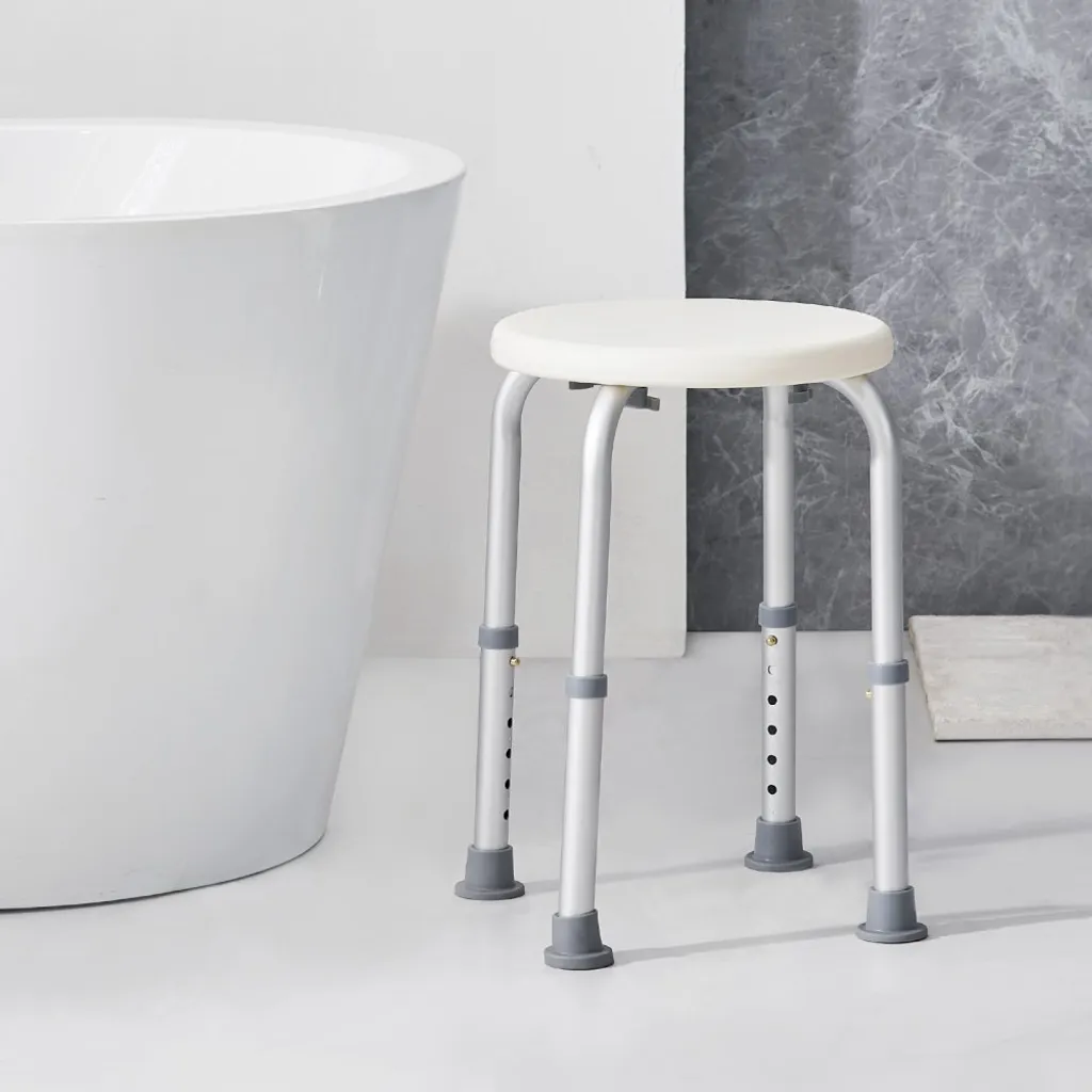 Chaise de douche stable pour seniors - Tabouret de bain ergonomique - 8