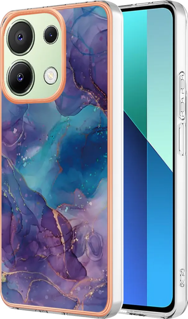 Custodia Elegante Blu Scuro Xiaomi Redmi Note 13 4G - Cover Fantasia TPU
