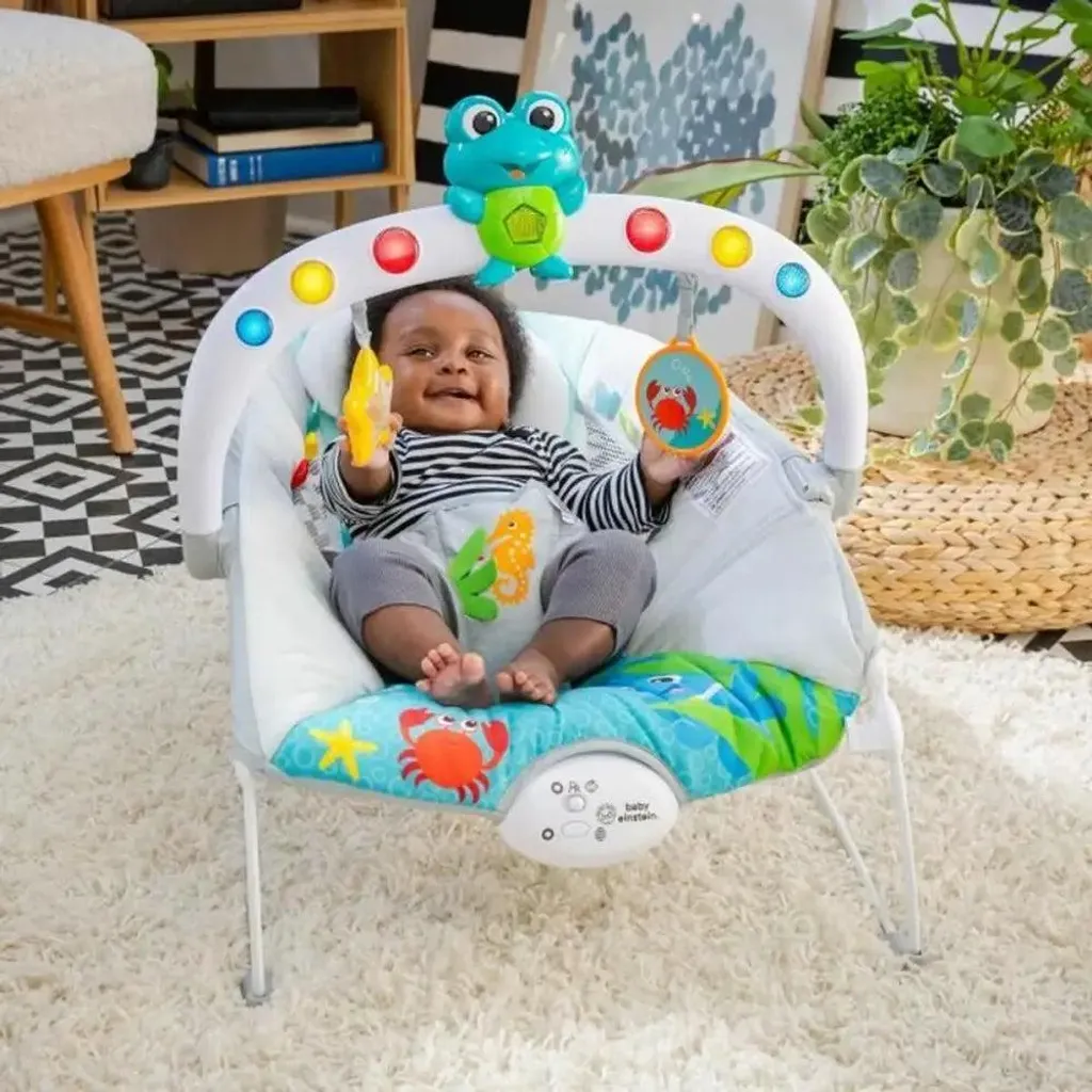 Transat Bébé Musical Kick 'n Tunes Baby Einstein avec Piano Amovible