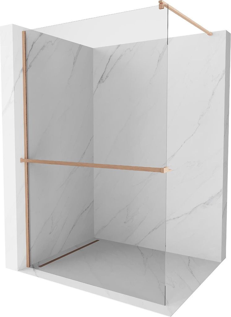 Mexen Kioto+ ścianka prysznicowa z półką Walk-in 120 x 200 Zdjęcie produktu 
