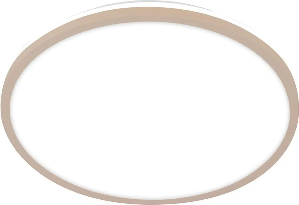 Briloner LANA Plafoniera LED, luce indiretta, luce bianca neutra, beige, Ø28 x 4,2 cm