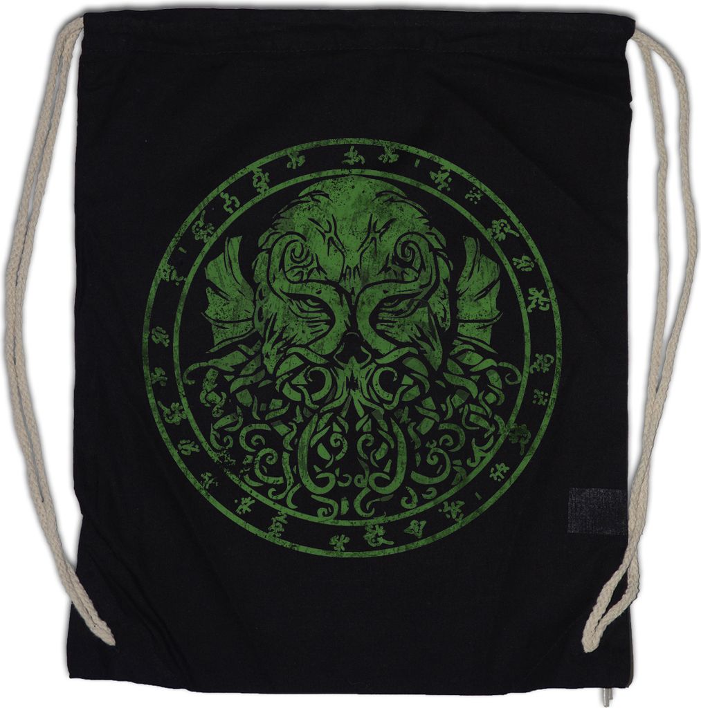 Urban Backwoods Cthulhu Runes, Turnbeutel, Farbe: Schwarz