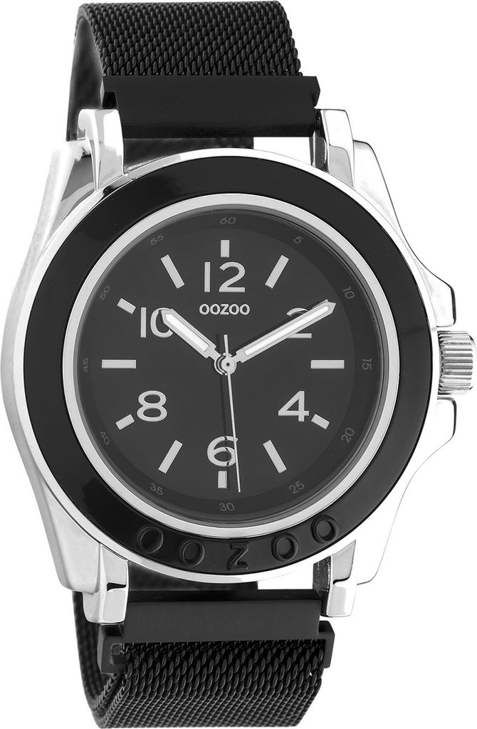 Oozoo Armbanduhr schwarz Metall Timepieces Damen Analog-Quarzuhr UOC10740