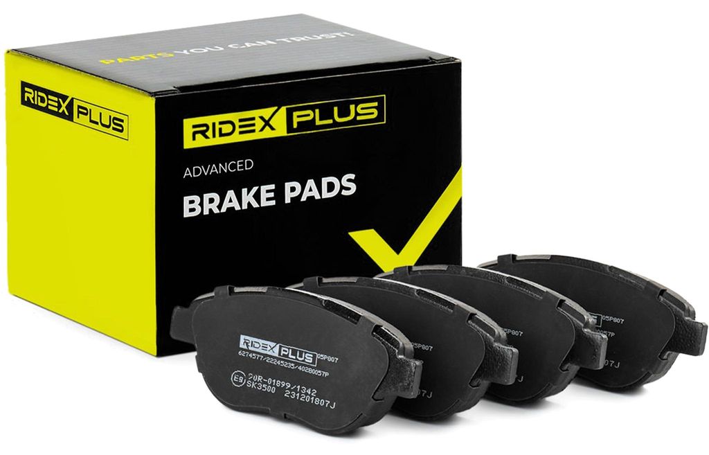 RIDEX PLUS Bremsbeläge Satz Vorne Bremsklötze für FIAT Doblo Cargo (223) 402B0057P