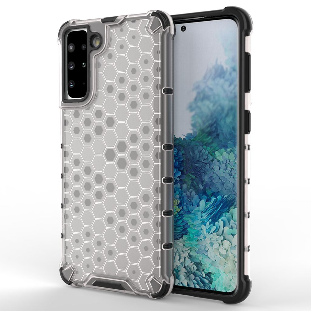 Honeycomb Case Panzerhülle mit Gelrahmen Samsung Galaxy S22+ (S22 Plus) transparent