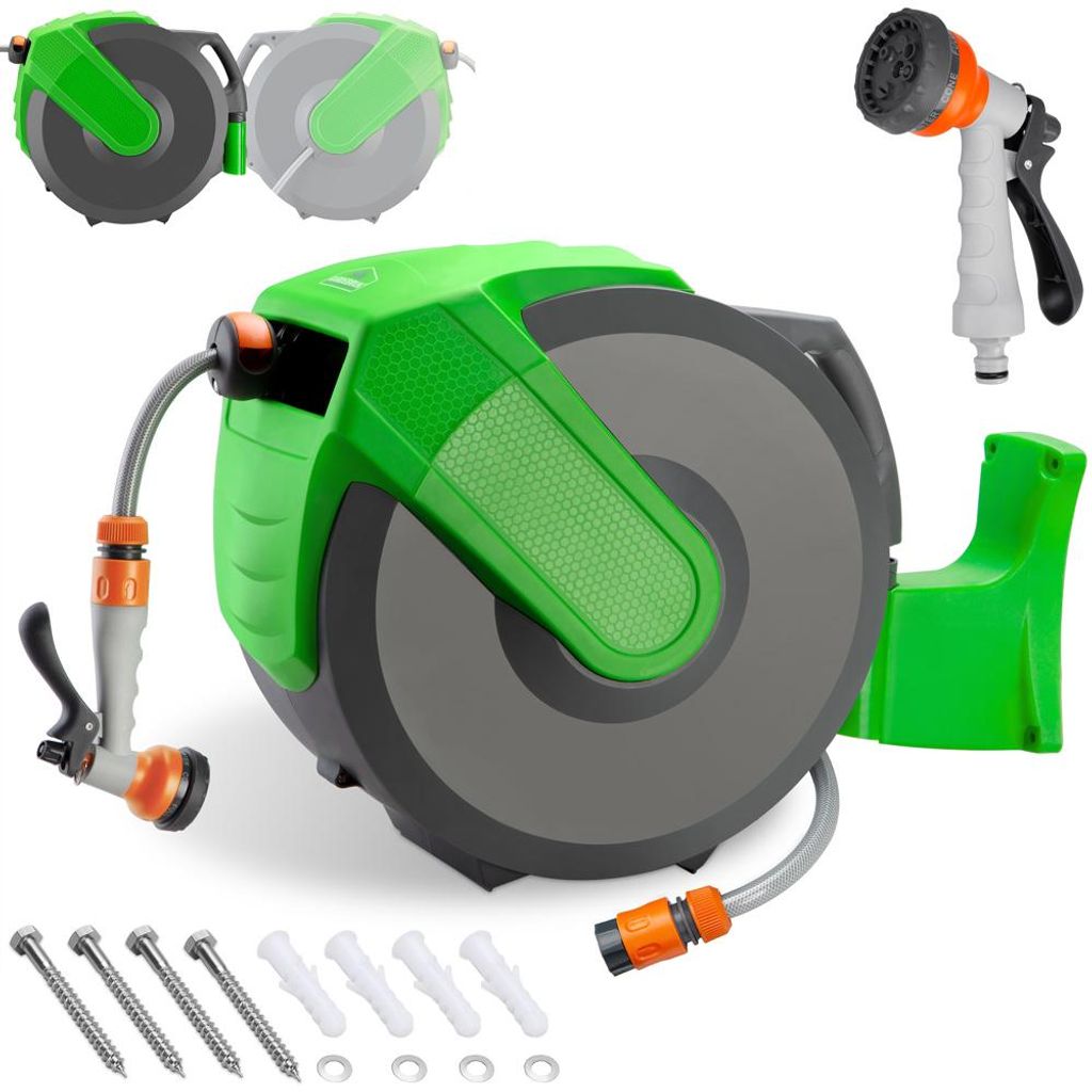 GARDEBRUK® Schlauchtrommel 30 + 2m Schlauchaufroller Wasser Produktbild 