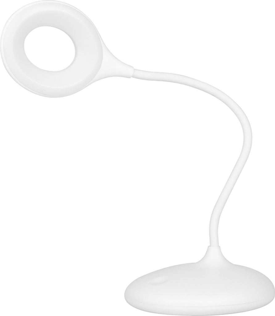 Lampka ring led snake na biurko bia?a Zdjęcie produktu 
