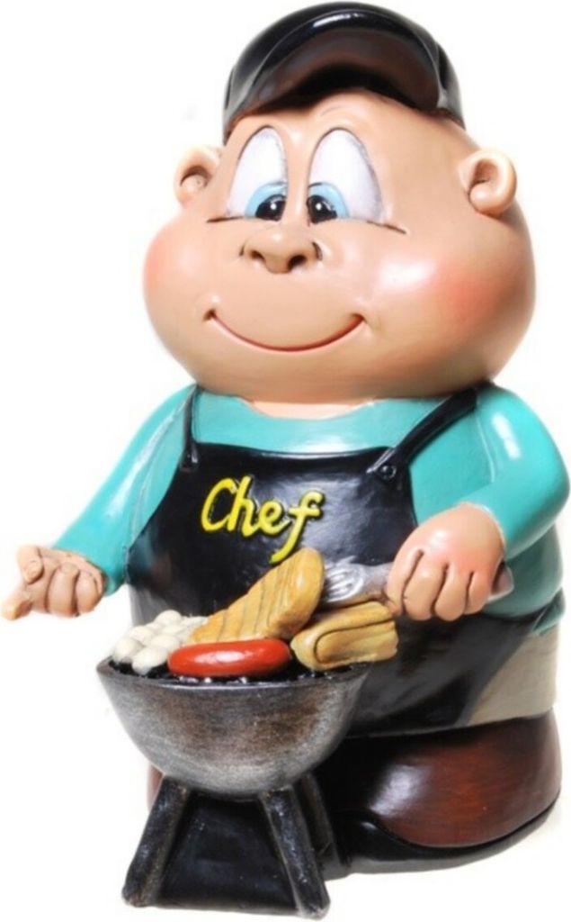 Funny Spardose - "Grillmeister" mit Pfropfen