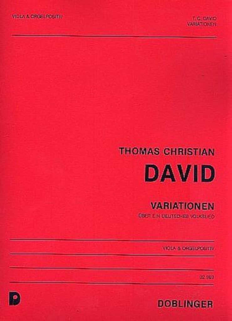 Variationen über ein deutschesVolkslied für Viola und Orgelpositiv