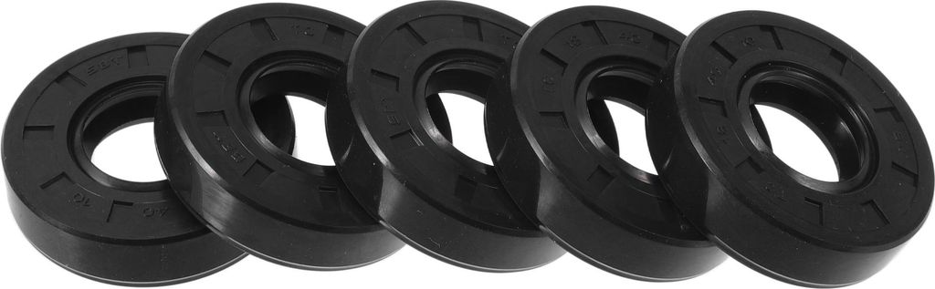 Universelle Öldichtung TC Doppellippe W Stahlfeder Dichtungsring Rotationswellendichtung 18x40x10mm Hochdruck-NBR-Gummi Schwarz 5 Stück