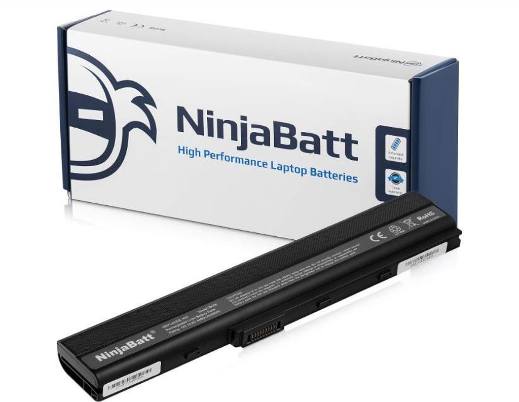 NinjaBatt Akku für Asus A32-K52 A42 K52J K52N K42J K42JC A52F A42-K52 X52F K52 A41-B53 K42F A41-K52 K52F A62 X42 X52J A52J A42J K52JC - Hohe Leist...