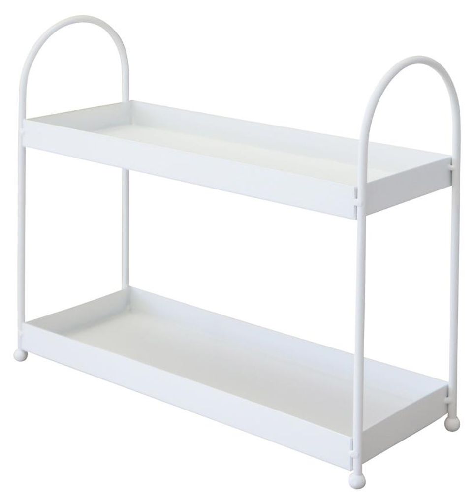 Etagere KITCHEN weiß aus Metall schmale Metalletagere Produktbild 