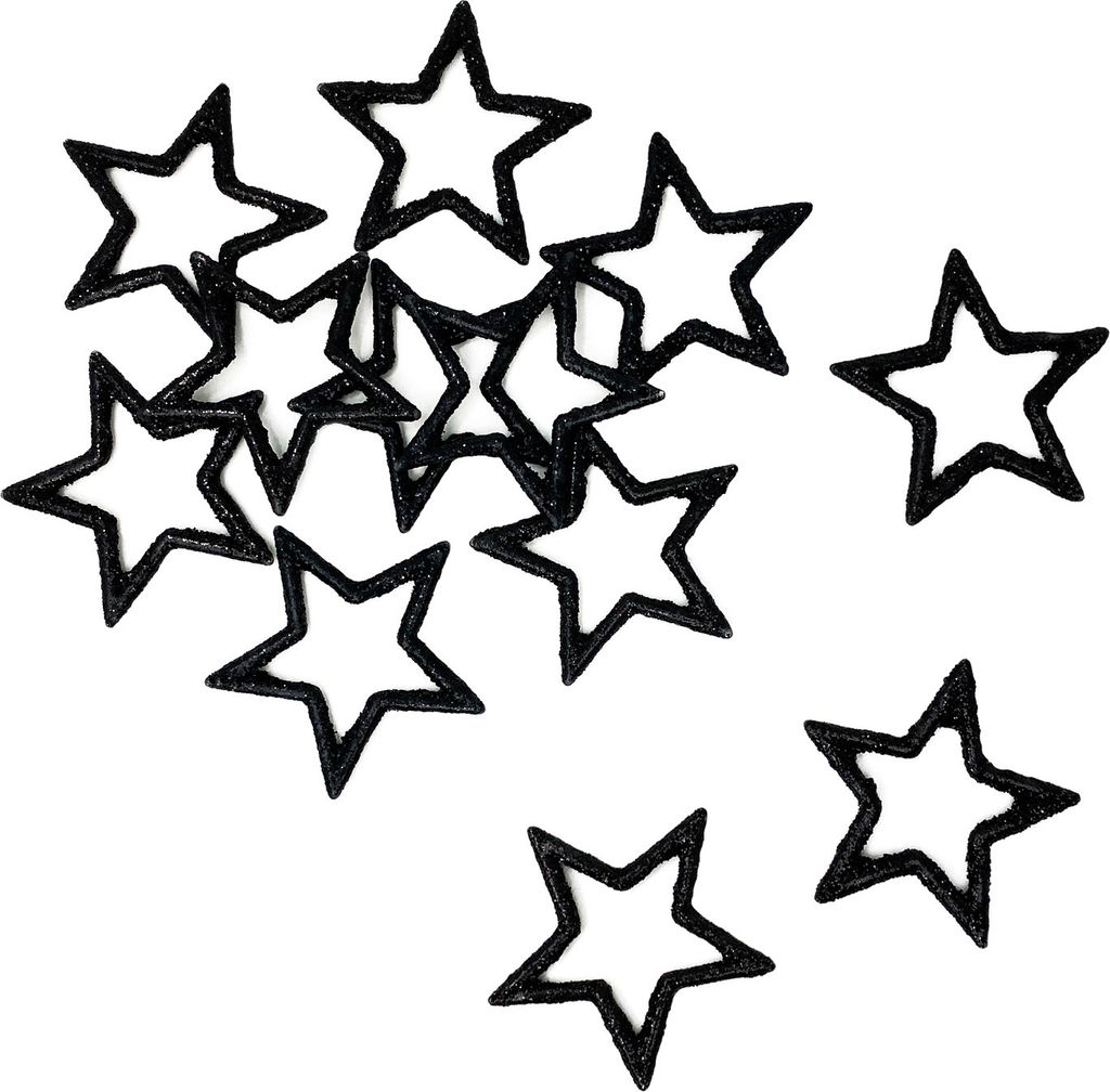 Oblique Unique 12 Sterne Glitzer Streudeko Stern Tischdeko Produktbild 