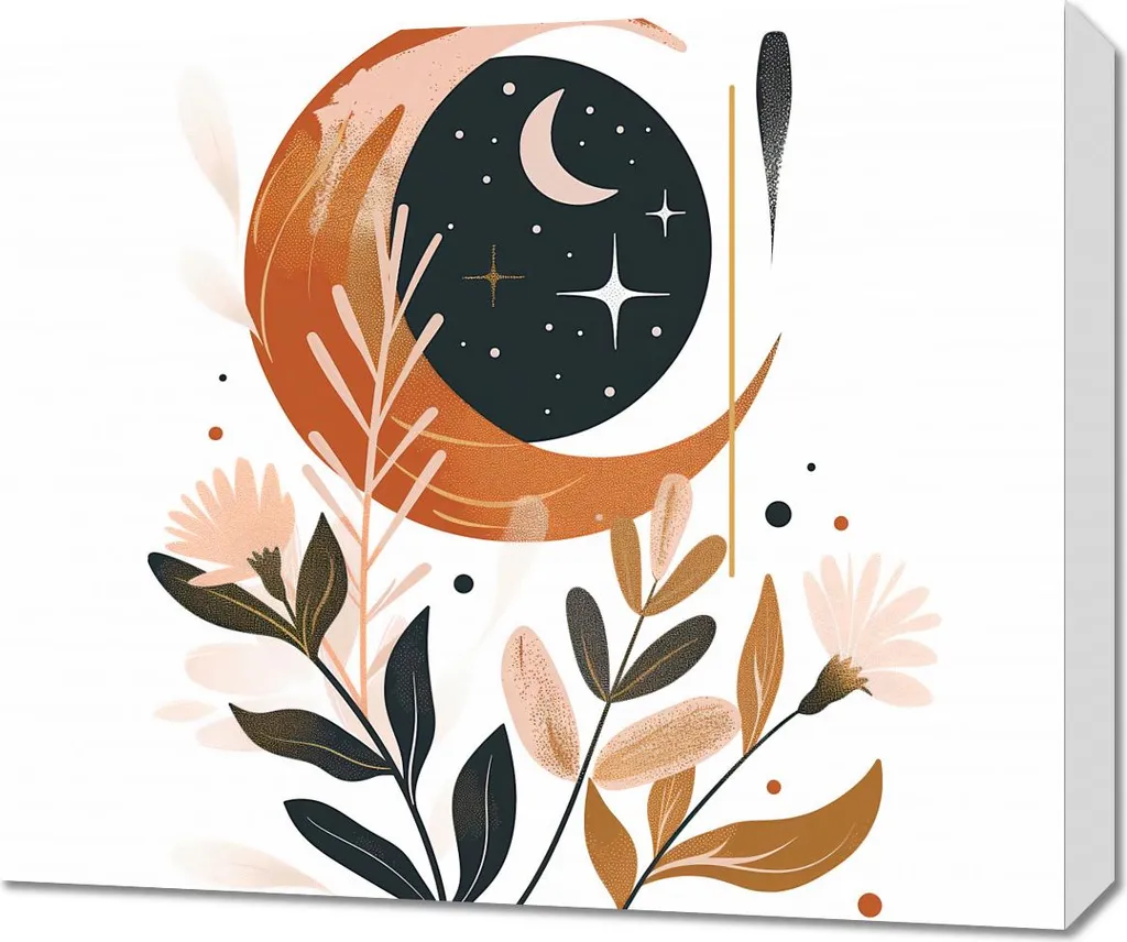 Offerta Quadro 60x50 Forza e Luna | Spedizione Rapida | Qualità Top