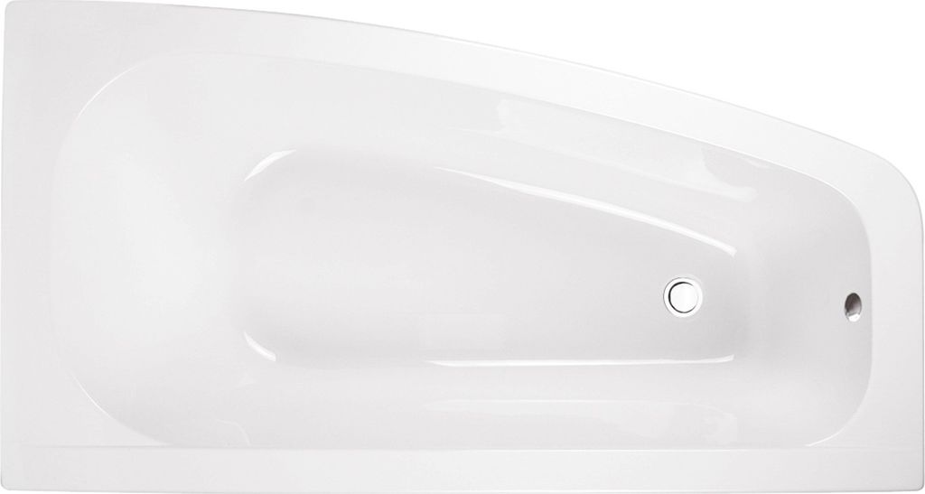 Wanna Akrylowa Zestaw 4w1 Asymetryczna 150x80 Prawa Biała + Zdjęcie produktu 