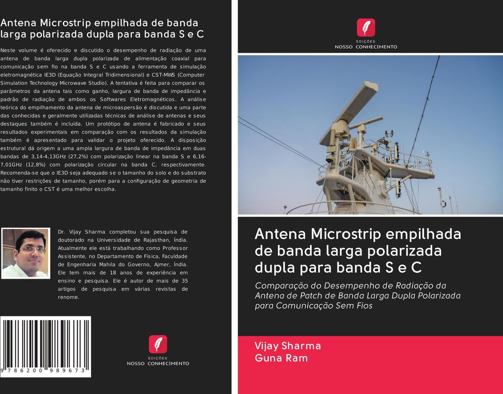 Antena Microstrip empilhada de banda larga polarizada dupla para banda S e C