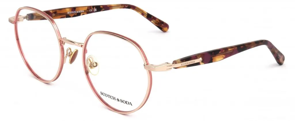 Monture Optique Femme Scotch & Soda SS3028 Rose Gold Pink Design Élégant