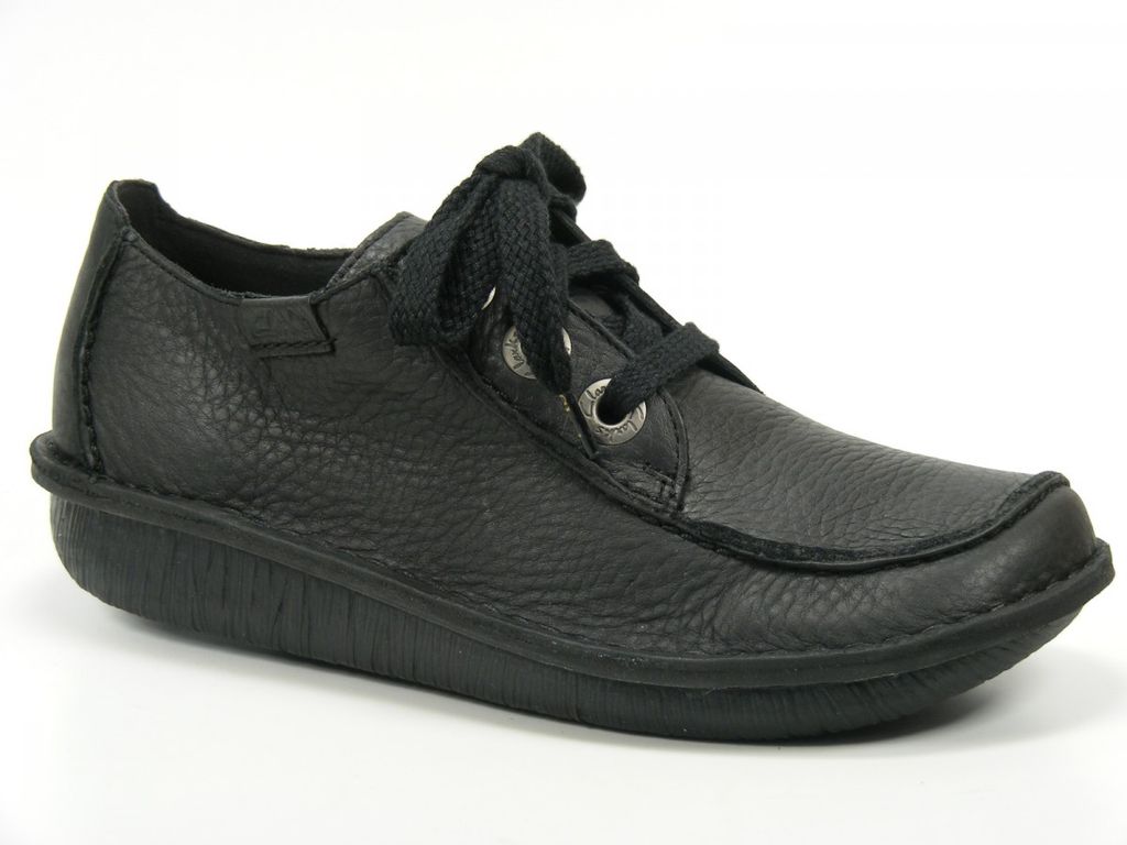 Clarks Schuhe Damen Halbschuhe Funny Dream schwarz black 20306639, Schuhgröße:43
