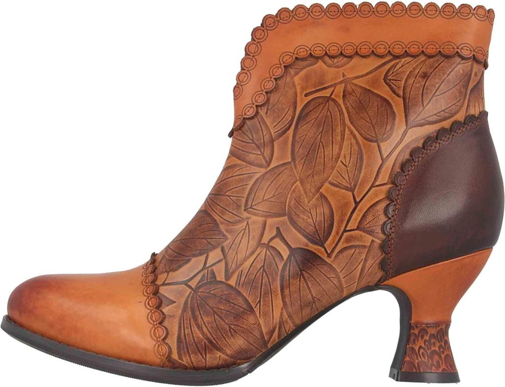 Spring Footwear LEAFEEL Stiefel in Übergrößen Braun LEAFEEL-CA große Damenschuhe