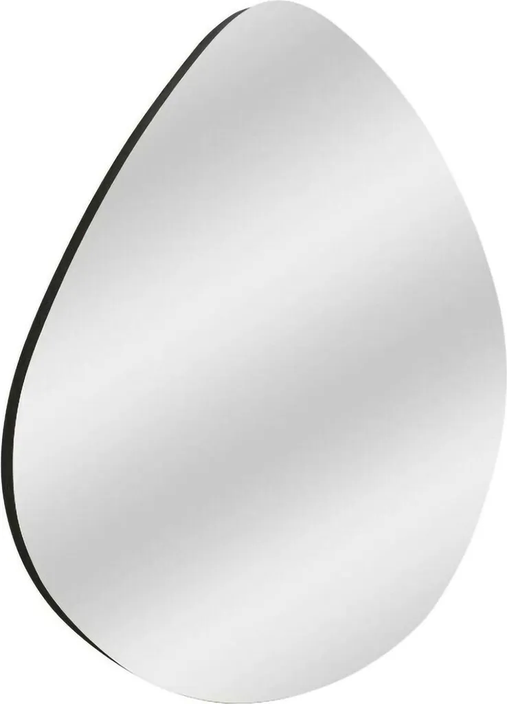 Dmora Eusebia Specchio da Parete Nero 60cm - Ottimizzazione Spazi Interni